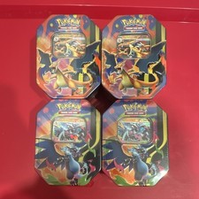 Pokémon Charizard EX & Mega Charizard X EX Tin Lot Standard Card Stock