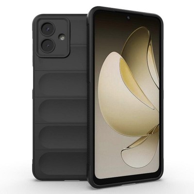 Magic Shield TPU Hülle Schwarz für Samsung Galaxy A07 4G mit Flanellinnenseite