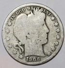 1906-P BARBER SILVER HALF DOLLAR - GOOD - #0088E Details