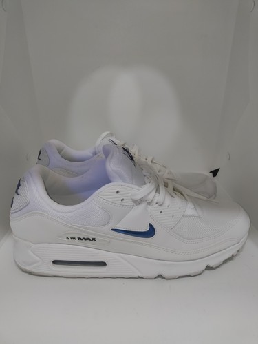 Men Nike Air Max 90 Shoes Sneakers / Jewel White Game Royal Black DV3503-100