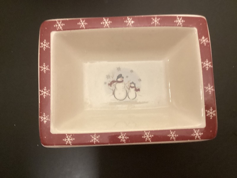 Royal Seasons snowmen stoneware 5 dishes