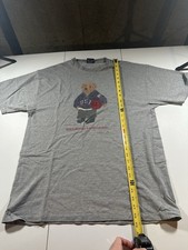 Vintage 2000s Polo Ralph Lauren USA Basketball Bear T-Shirt Grey Large