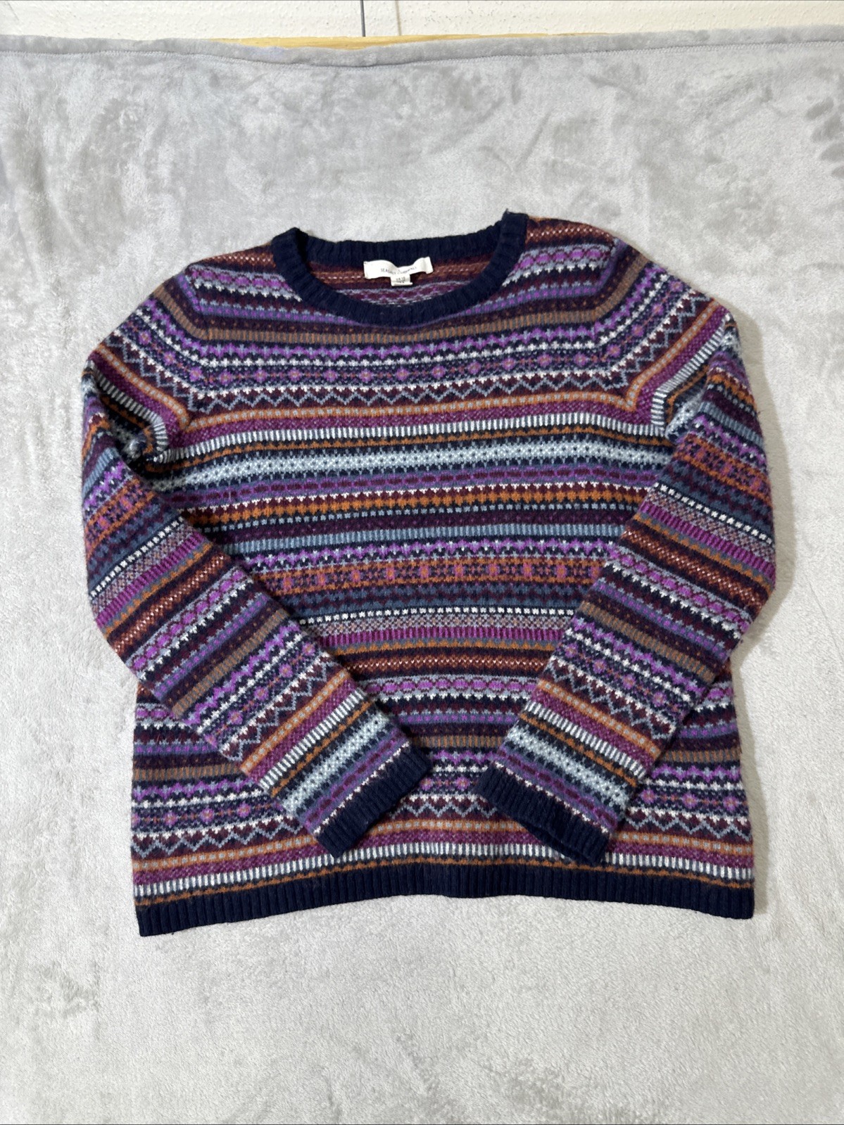 Seasalt Cornwall Fair Isle Sweater Percella Cove … - image 1