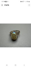 Sterling Silver & Snow White Drusy Quartz Ova...