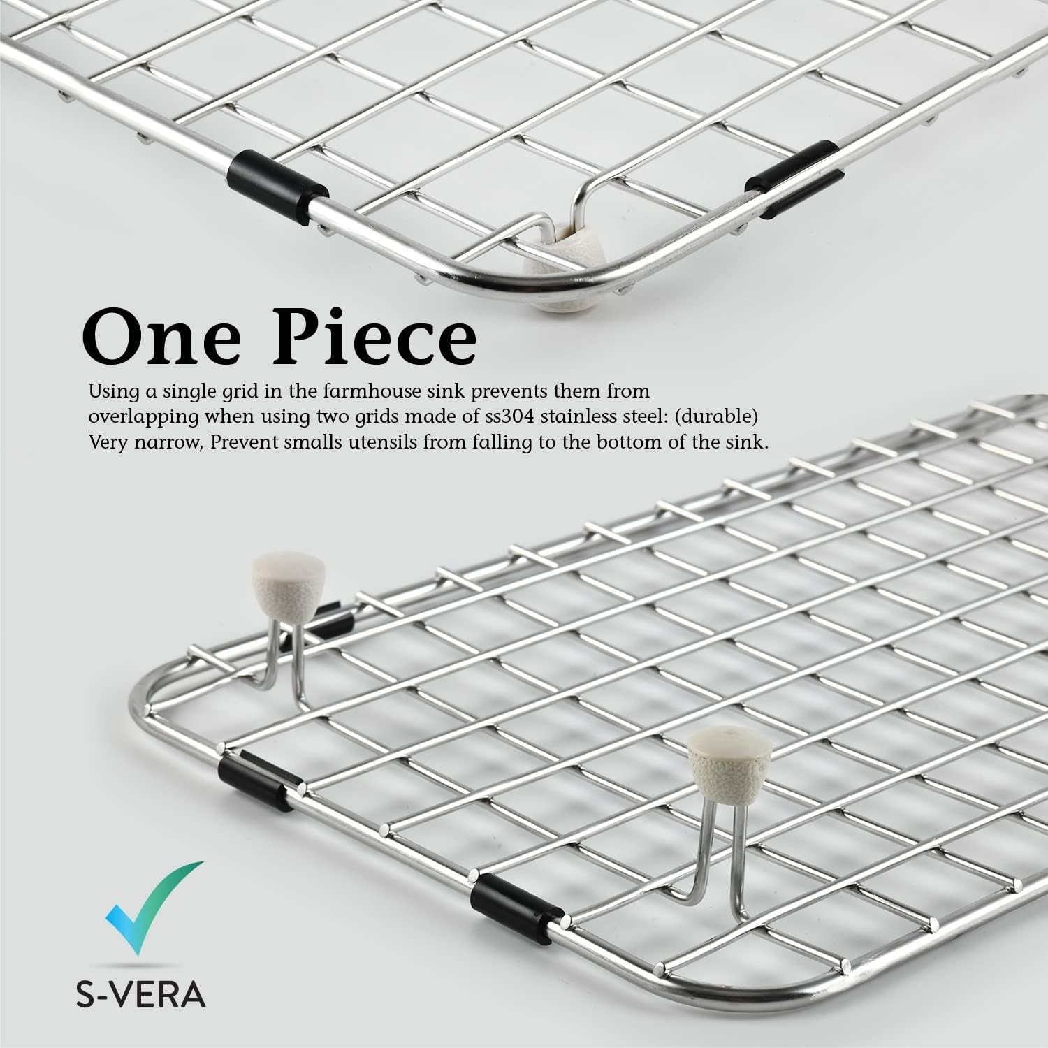 Kohler K5826 and K5827 Whitehaven Sink Protect Bottom Grid with Drying Rack Set