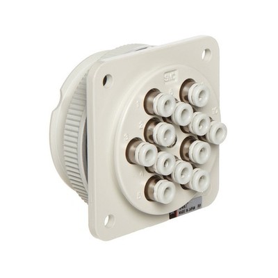 SMC DMK12-04-C2 Multi-Connector with One-touch Fittings Two Covers  KD *hh