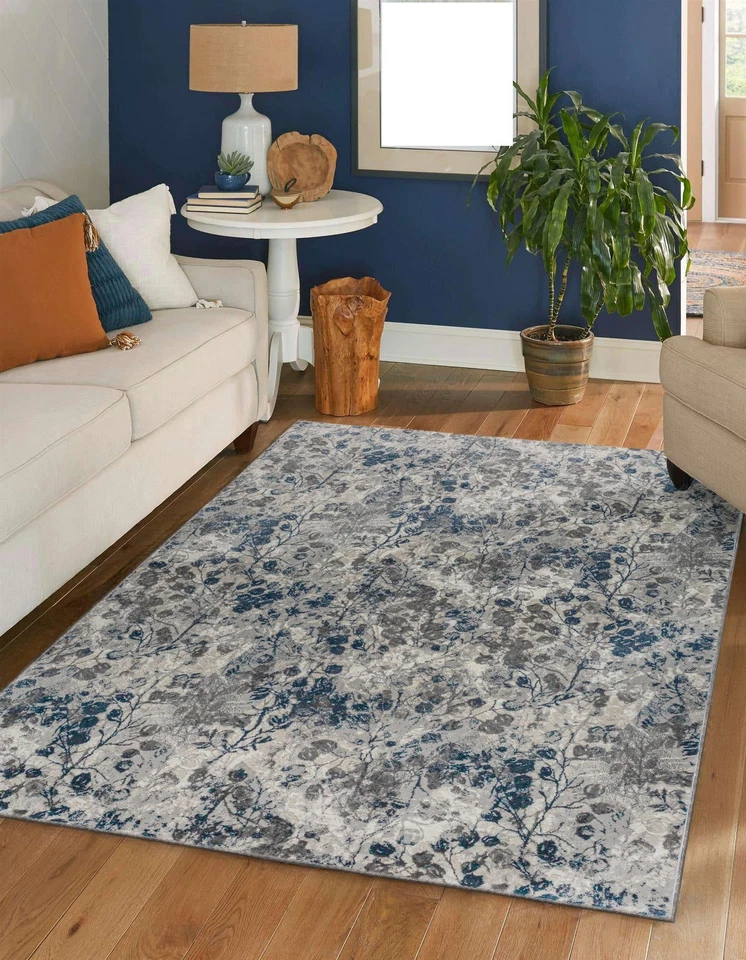 Livigno 1242 Transitional Floral Blue 3x5 Area Rug - Image 4 of 4