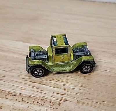 Vintage Mattel Hot Wheels Redline T-4-2 1970 Hong Kong  Lime/Light Green