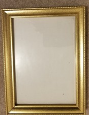 5"x 7"Table Picture Frame Gold With Glass.