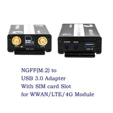 M.2 to USB 3.0 Adapter with SIM Card Slot for WWAN/LTE/4G Module