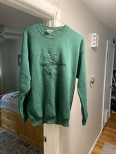 VTG 90s WALT DISNEY WORLD Mickey Mouse Embossed Crewneck Sweatshirt 2XL Green