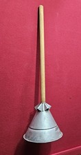Lavadora Rápida Antigua Portátil Manual Lavadora Cabezal de Metal Mango de Madera