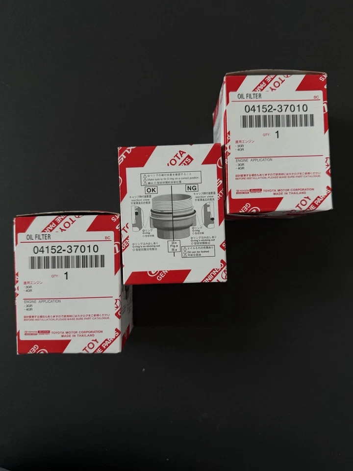 丰田卡罗拉普锐斯 Scion xD iM 正品滤油器 3 件套 04152-YZZA6 — 第 2/3 张图片