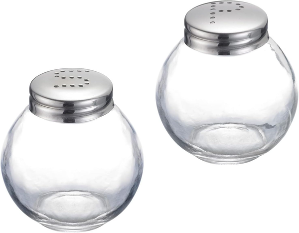 Salz- Und Pfefferstreuer-Set, 2-Tlg., FassungsvermöGen: Je 50 Ml, Glas/Rostfreie-image