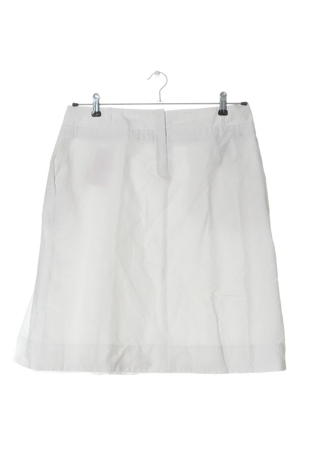 HUGO BOSS Falda de talle alto Mujeres Falda Talla EU 42 blanco look casual - Imagen 2 de 4