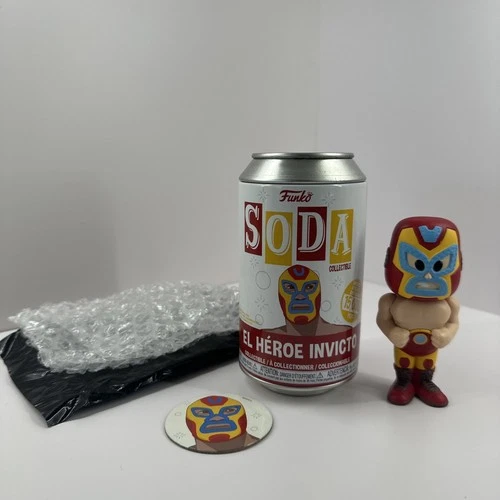 Funko Soda, Marvel Luchadores, El Heroe Invicto, Iron Man, Pre-Owned.