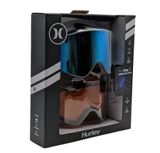 Hurley Visage Adult Snow Goggles Quick Swap Magnetic Lens Black Frame Brand New