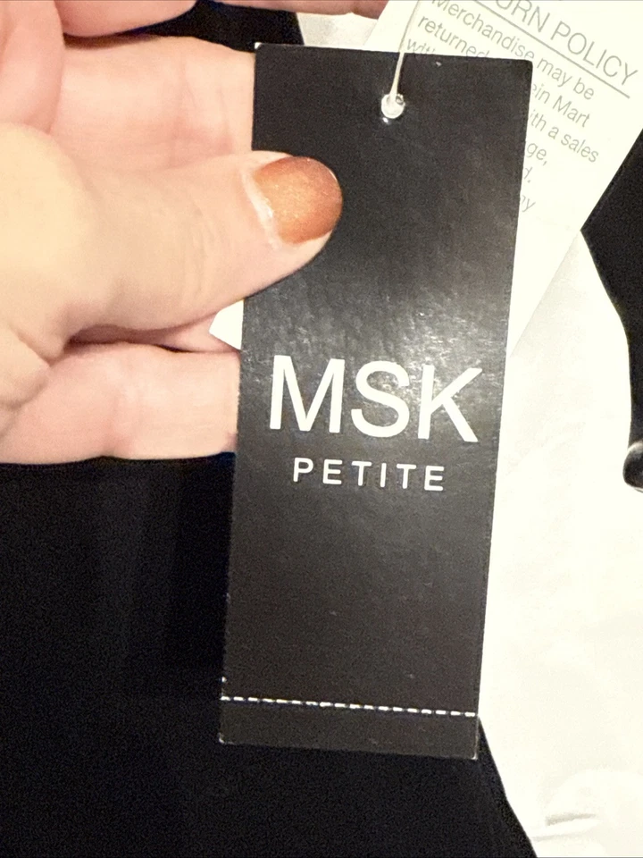 Chaqueta MSK Rubí Lentejuelas Acanalada Cremallera Talla PXL Satén Elastizada Noche Top NUEVA Foto 4 de 4