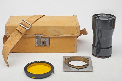 Konica Konishiroku 40cm/400mm f5.6 Large Format 5x7 aerial Lens+Board+Ring+SET