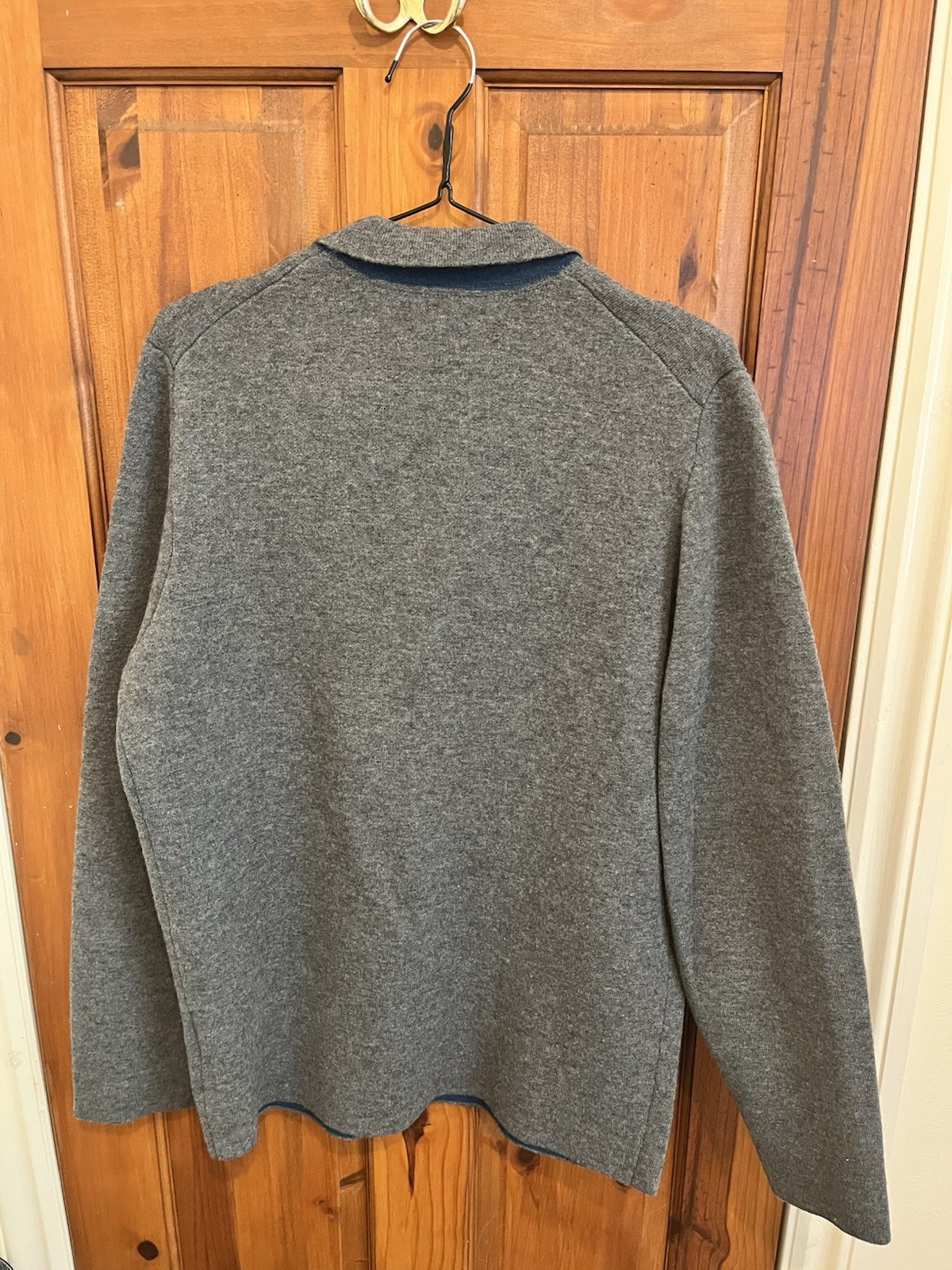 Massimo Dutti Grey Wool Blazer Sweater - Unisex, Size L - Casual/Semi-Formal image 2