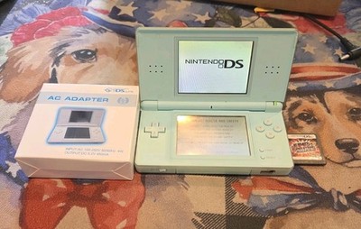 Nintendo DS Lite USG-001(JPN) Ice Blue Handheld Console Stylus  Cable Game VGUC 