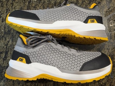 CAT Caterpillar Streamline 2.0 Composite Toe Work Shoes, Gray & Yellow Size 10.5 Caterpillar Men main image 4