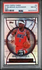 2025 Topps Three Basketball Red Shai Gilgeous-Alexander #9 PSA 8