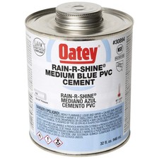 OATEY 30894 Pipe Cement,32 fl oz,Blue 39AN99