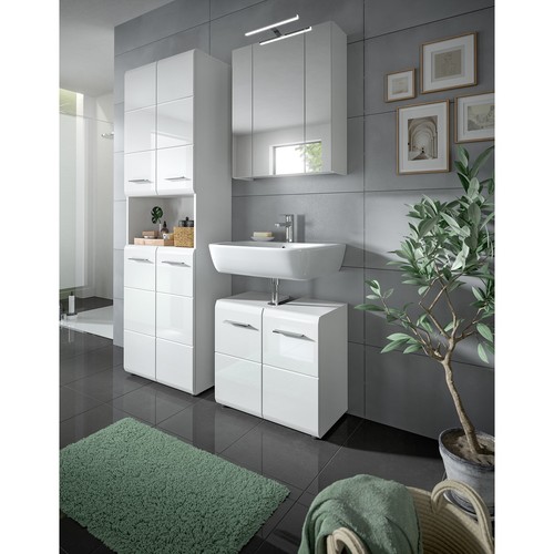 Hochschrank ICE - weiß Hochglanz - 60 cm breit - Bild 9 von 9