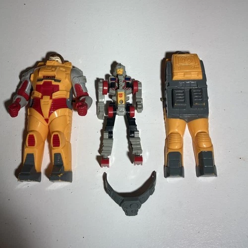 Vintage 1988 G1 Transformers Pretenders Landmine Robot & Shell w belt