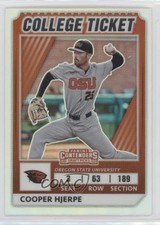 2022 Elite Extra Edition College Tickets Optic Holo Prizm Cooper Hjerpe 0c6