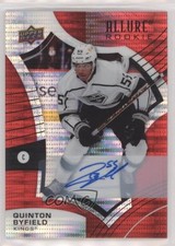 2021-22 Upper Deck Allure Rookies Red Rainbow Quinton Byfield #150 Auto 1b80