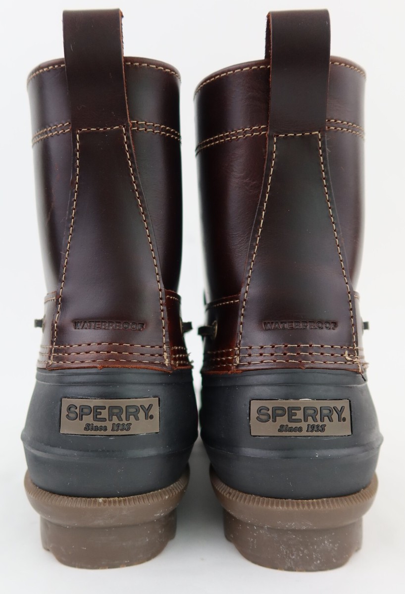 Sperry Top-Sider Men\'s 11 Duck Boots Amaretto Black 11 Waterproof Preppy Coastal Amazon.com | Sperry Top-Sider Men main image 3