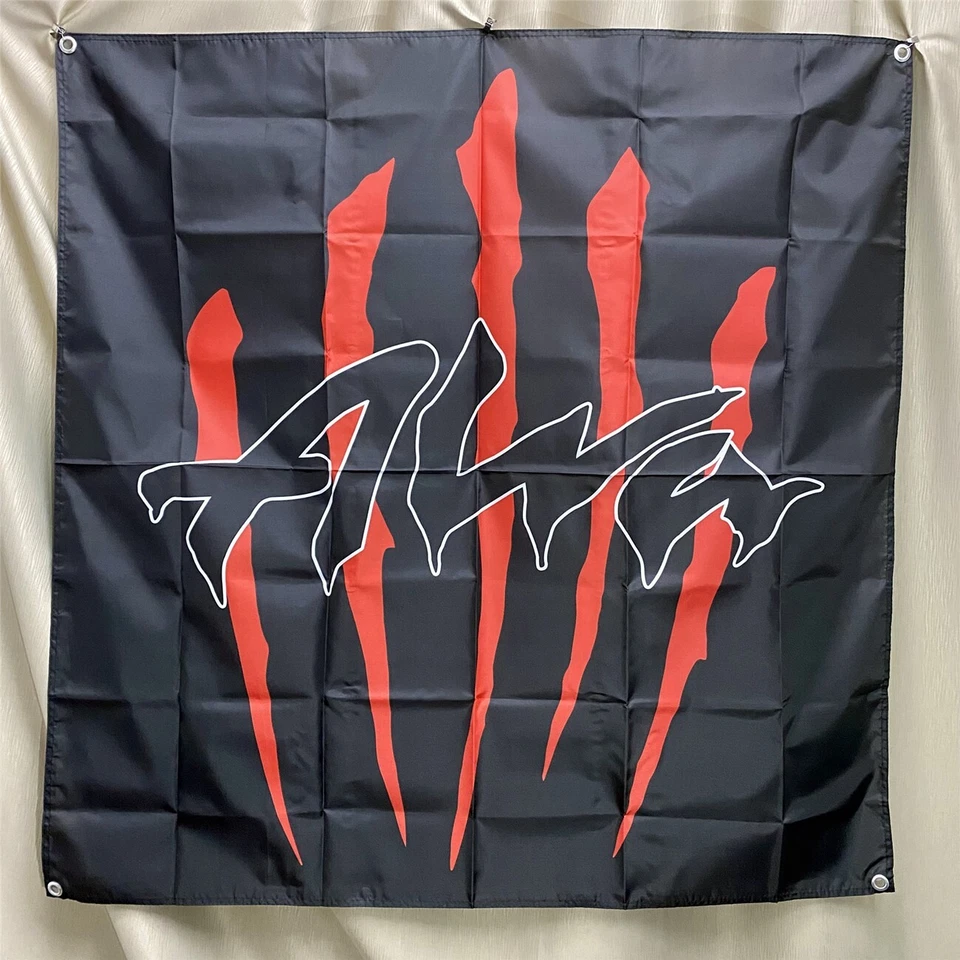 Alva Skateboard Flag Vintage Logo Banner Tapestry 4x4 ft Art Fabric Poster