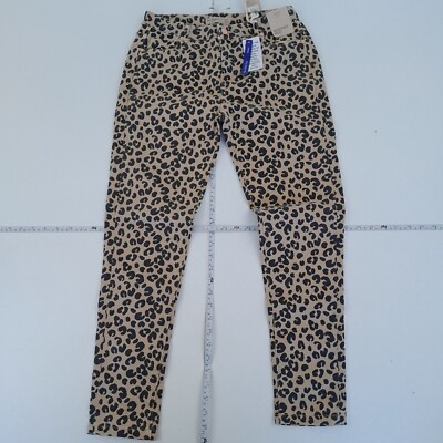 M&S Hose 14-15 Jahre Beige Mädchen Slim Fit Leopardenmuster The Mini Ivy Skinny