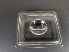 Vintage Hazel Atlas Square Refrigerator Dish Replacement Lid  5" x 4.5"
