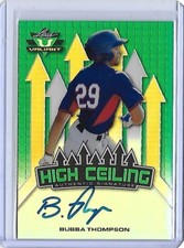 2017 Leaf Valiant HC Bubba Thompson Green Prismatic RC Auto 81/99 Rangers