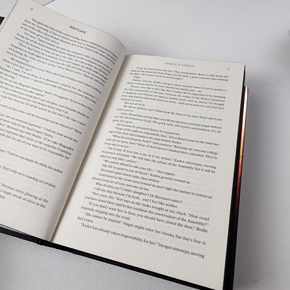 Iron Flame And Fourth Wing by Rebecca Yarros Hardcover Slipcovers Lot