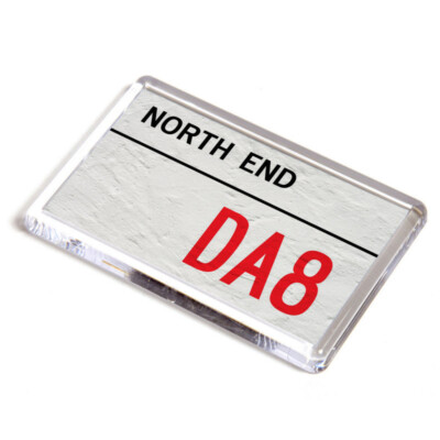 FRIDGE MAGNET - North End DA8 - UK Postcode