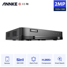 ANNKE 16CH 2MP 5IN1 DVR Recorder For Security Camera System Surveillance AI