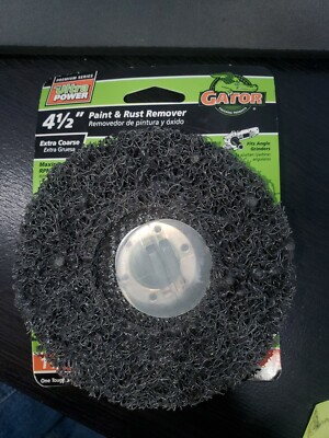 Gator 9483 Silicon Carbide Paint & Rust Remover, Extra Coarse 4-1/2'' NEW grinder