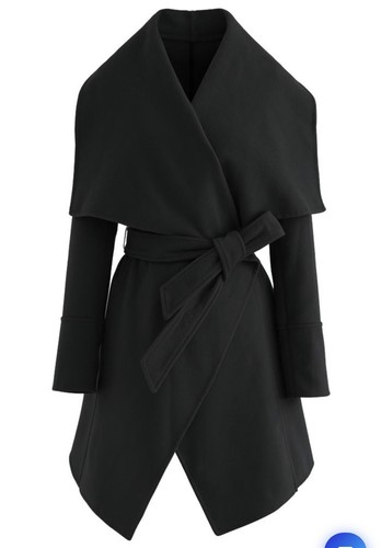 Women's Black/Brown/Oatmeal/Ivory Lapel Open Front Quilted