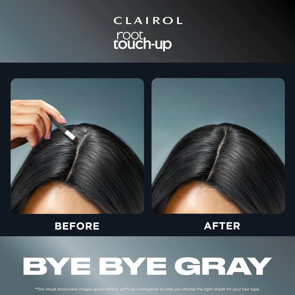 Clairol Root Touch-Up Temporary Concealing Powder, Light Brown,,.AU - image 2 of 3