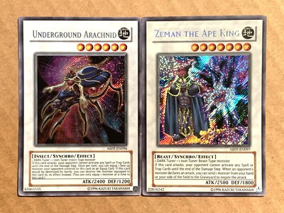 yugioh Zeman the Ape King ABPF-EN097 + Underground Arachnid ABPF