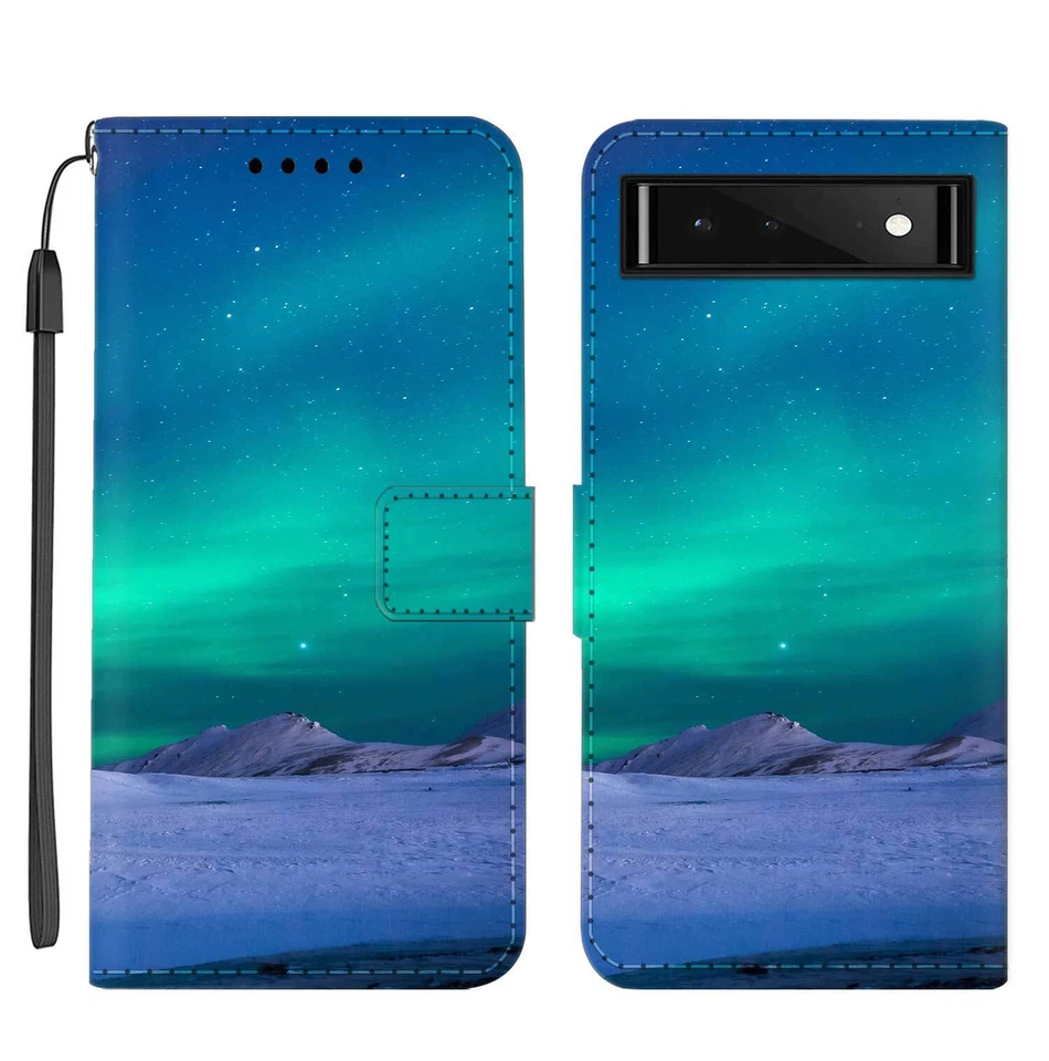 For Google Pixel 9A 7 6 5 4 8 10 Pro XL Magnetic Flip Leather Case Wallet Cover - Image 4 of 4