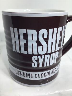 HERSHEY CHOCOLATE COFFEE MUG. HERSHEY CHOCOLATE SYRUP MUG. Art Deco Mug. B188