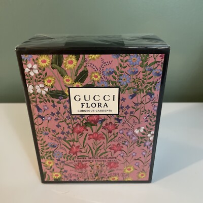 Gucci Flora Gorgeous Gardenia for Women 2 PC Set: 3.3 oz EDP Spray + 0.33 oz EDP