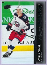 2021/22 Upper Deck Young Guns card# 218 of Joshua Dunne