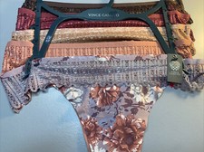 5 Pack Vince Camuto Floral Lace Thongs Panties Women's Underwear Size Small