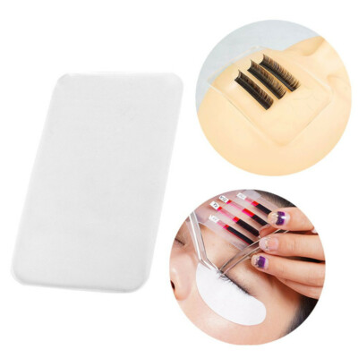 5 Stück Klar Silikon Pad Künstliche Wimpern Halter Palette für Wimpern